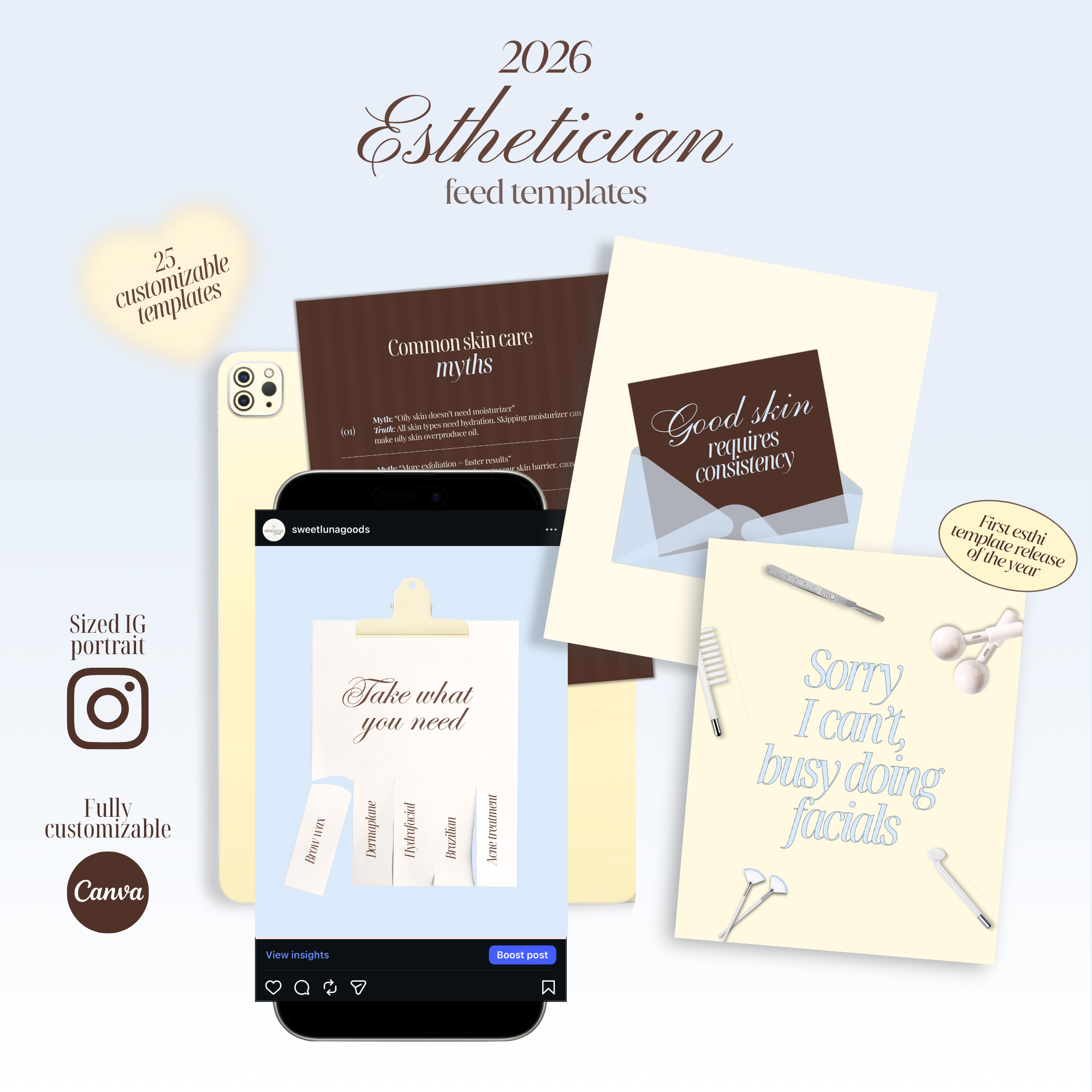 Esthetician Templates