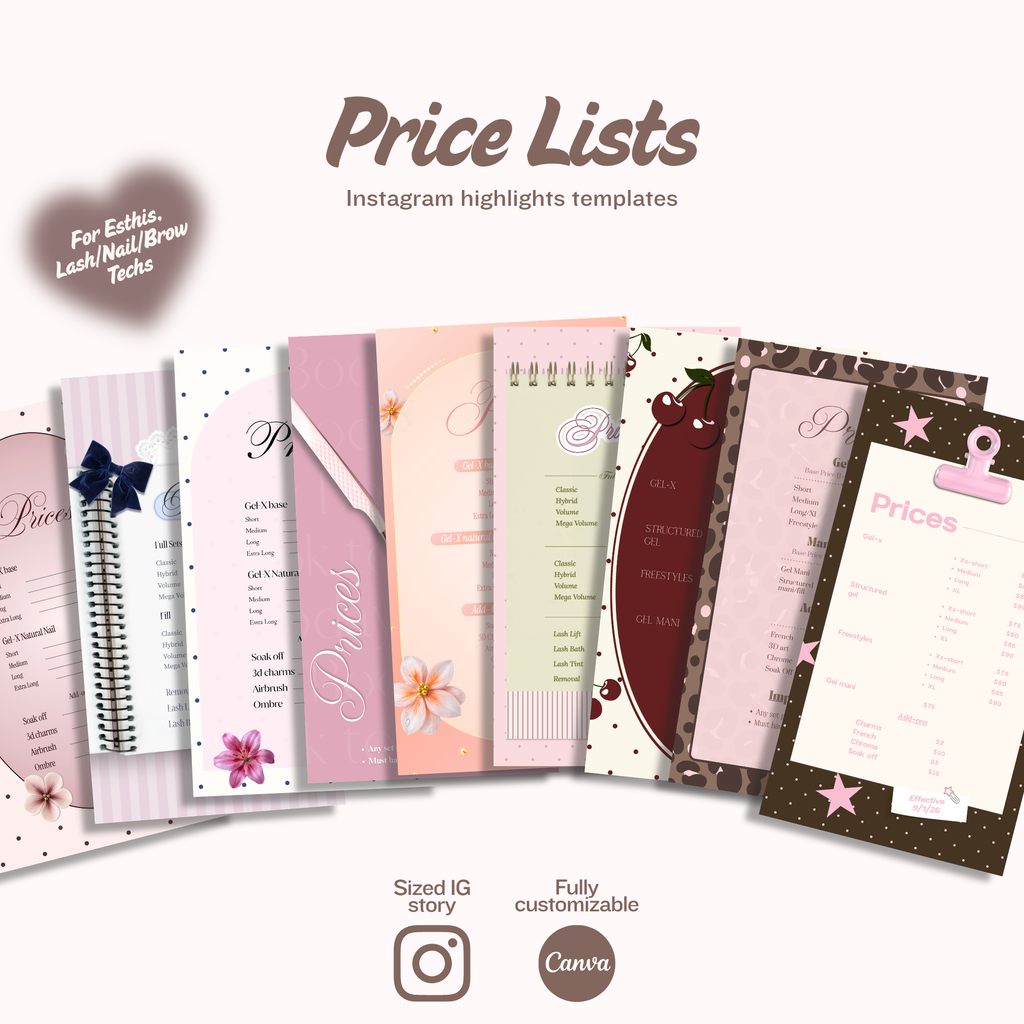 Price List Templates