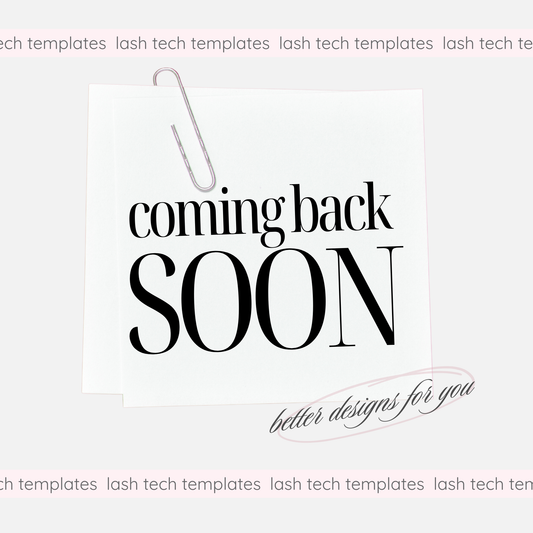 Lash Tech Templates