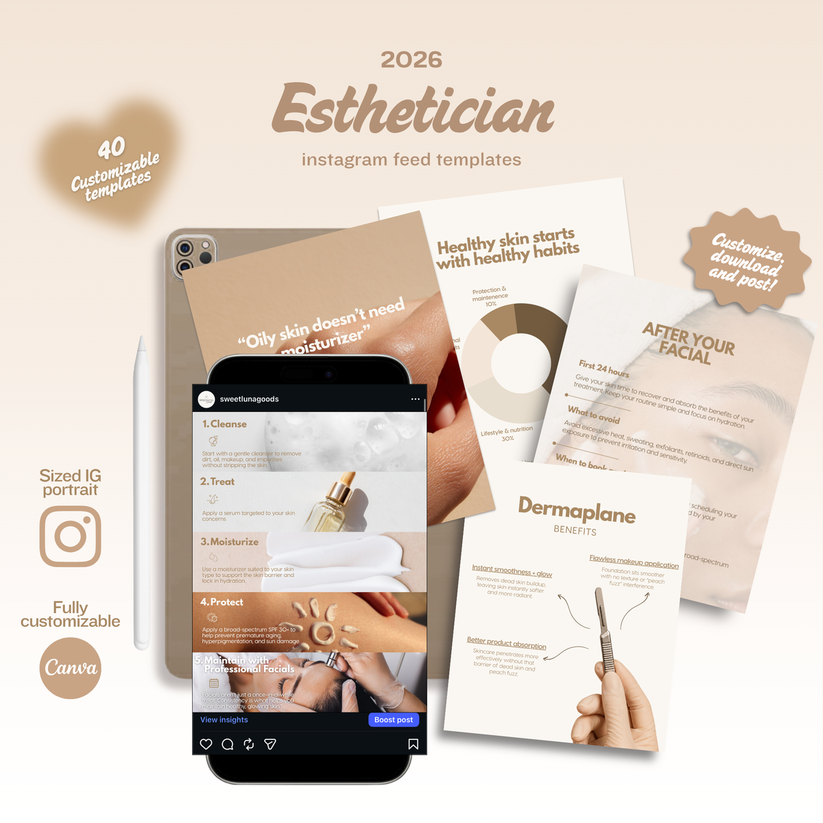 Esthetician Templates 2026
